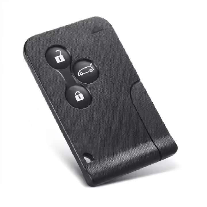 BARAC Mando Llave Carcasa con 3 botones de Tarjeta Inteligente, para RENAULT Clio Logan Megane 2 3 Koleos Scenic, llavero - 1