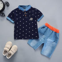 Conjunto De Verano Para Bebé Niños Camisa Casual Y Shorts Ropa Infantil Deportiva 2 Piezas Talla Ajustada Estilo Casual - details 5