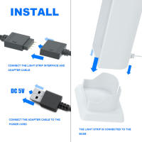Lámpara De Ambiente LED RGB Para Decoración De Habitación Y Juego De PC Luz Nocturna Bluetooth Para Mesa Y TV Iluminación De Modo Contemporáneo - details 5