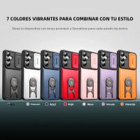 Nueva Funda Multifuncional Para Samsung Galaxy A57 A56 A16 A17 A26 A35 A55 A36 A37 Con Anillo De Metal Soporte Lente Deslizante Protector De Teléfono - details 14