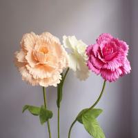 Rosa De Poliéster Gigante 30CM Flores Simulaciónrama Para Decoración De Boda Fondo De Escenario Fiesta Jardín Muralla Carretera - details 7