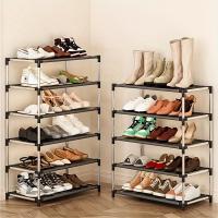 Gancho Para Zapatos De 6/7 Niveles Plegable Y Espacioso En Negro Para Guardar Ropa En Entradas Pasillos Y Armarios - details 2