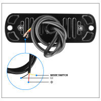 Luz De Advertencia LED Para Coche 4x4 Lámpara De Beacon Amarilla Para Camiones Y Remolques 12V-24V Instalación En Grille - details 6