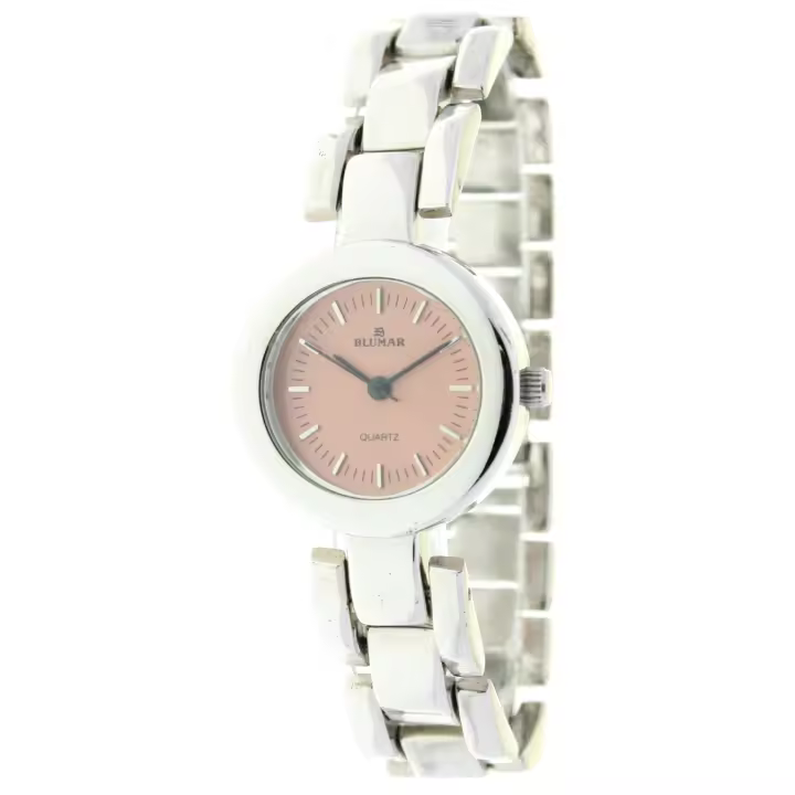 Blumar Bl-09815  Reloj Para Para Mujer Color Plateado - 1