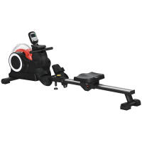 SPORTNOW Máquina de Remo con 6 Niveles de Resistencia al Agua Máquina de Remo para Casa Plegable con Pantalla LCD Ruedas Máquina de Remar para Entrenaminto en Gimnasio Negro - details 0