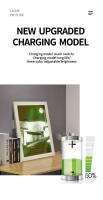 Pintura Iluminada Moderna Y Minimalista Para Dormitorio Luz Nocturna Creativa Tres Colores Ajustables Decoración De Mesa Alumbrado - details 3