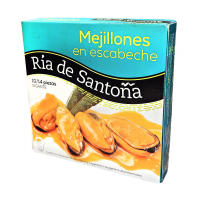 Mejillones en escabeche fritos en aceite de oliva 10/14 piezas, pack de 3 unidades. Ria de santoña - details 0