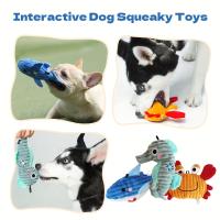 Juguete Interactivo Para Perros Mordedor De Peluche Duradero Con Sonido Squeaker Juguete De Masticar Para Mascotas Indestructible Para Cachorros - details 3