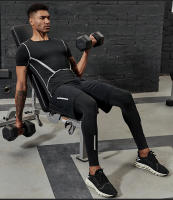 Pantalones De Compresión VANSYDICAL Para Hombre Con Cinturón Elástico Y Rayas Reflectantes Tights De Running Y Gimnasio - details 18