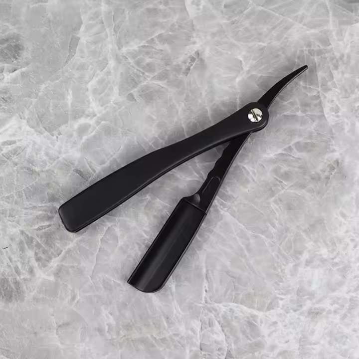 RIRON Afeitadora Manual De Alta Calidad Para Hombres Cuchilla Plegable De Pluma Herramienta De Peluquería Para Rostro - 1