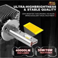 Faros LED Bualvision D1S 70W 40000LM CSP Chip 6000K Blanco Plug And Play Para Coches Universales 12V D3S D2S D1R D2R D3R - details 3