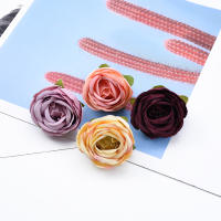 5/10Pcs Rosas De Té En Seda Decoraciones De Navidad Para El Hogar Scrapbooking Accesorios De Boda Artificial Flores - details 14