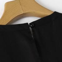 ZANZEA Vestido Corto De Verano Para Mujer Estilo Coreano Colorblock Patchwork Con Bolsillos Grandes Y Manga Corta Moda Casual Vacaciones - details 11
