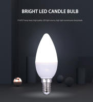 8PCS Bombilla LED E14 E27 3W 6W 9W 12W 15W Luz Cálida Fría Interior 220V Bombilla De Vela Decorativa Para Hogar Y Candelabro - details 0