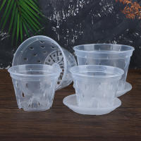 Maceta De Flor Transparente Con Agujeros Para Jardín Y Orquideas Accesorios De Maceta De Plástico Moderno Con Drenaje - details 15