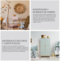 Cambiador Mueble Rebecca Betula 100x80x42 MDF Pino Blanco - details 0