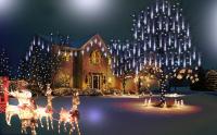 Luces De Lluvia De Meteoros Para Exteriores E Interiores Luz De Hidrantes De Hadas Cadena De Luces De Gota De Lluvia Para Halloween Navidad Y Fiestas De Vacaciones - details 0