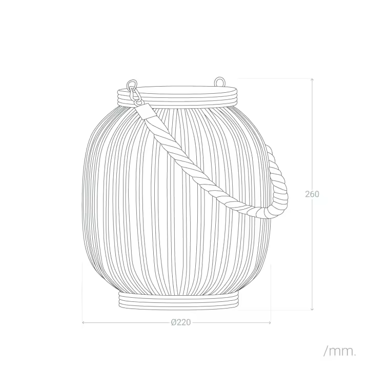 Ledkia Lámpara de Mesa LED Portátil para Exterior Ratán Dragonera Natural - 1