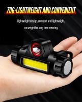 Linterna Frontal LED Recargable Para Pesca Y Camping Con Luz De Trabajo XPE COB 2 Modos De Iluminación Y Imán En La Cola Desmontable Impermeable 5W - details 7