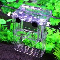 Incubador De Acuario Multifuncional Con Alcance Claro Para La Cría Y Aislamiento De Peces Tanque Para Guppies De Hatching Doble - details 2