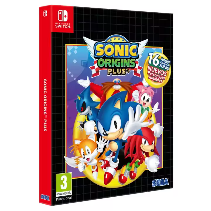 SONIC ORIGINS PLUS LE SWITCH PAL ESPAÑA NUEVO FISICO ESPAÑOL PRECINTADO -  Videotec - 1