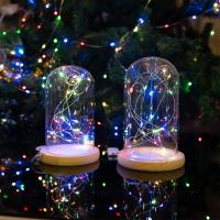 10 PCS Luces De Hilo De Hadas 2M 20LED En Plata Y Cobre Con Pilas Encendidas Para Decoraciones DIY De Boda Fiesta Navidad - details 13