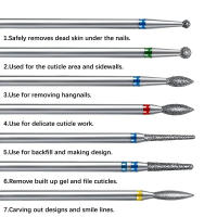 10Pcs Cuchillas De Diamante Para Manicura Y Pedicura Accesorios Para Taladro Eléctrico Herramienta De Eliminación De Gel - details 3