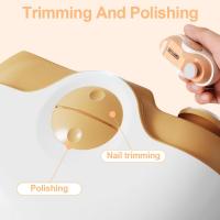 Electric Nail Clippers 2 in 1 Nail Polisher and Trimmer Rechargeable Automatic Nail Clippers with Catcher and Light Universal Nail Clippers Adults Babies - details 4