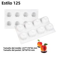 Molde De Galletas De Silicona SHENHONG Con Diseño De Frutas Mousse De Naranja Manzana Pera Mango Durazno Herramientas De Decoración De Postres - details 11