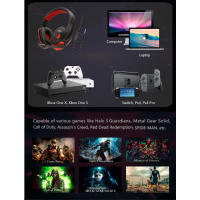 Auriculares De Juego Con Microfone 3.5MM Cable Estéreo Bass Gamer Para PC Teléfono Laptop PS4 Xbox One Switch Resistentes Al Agua - details 9