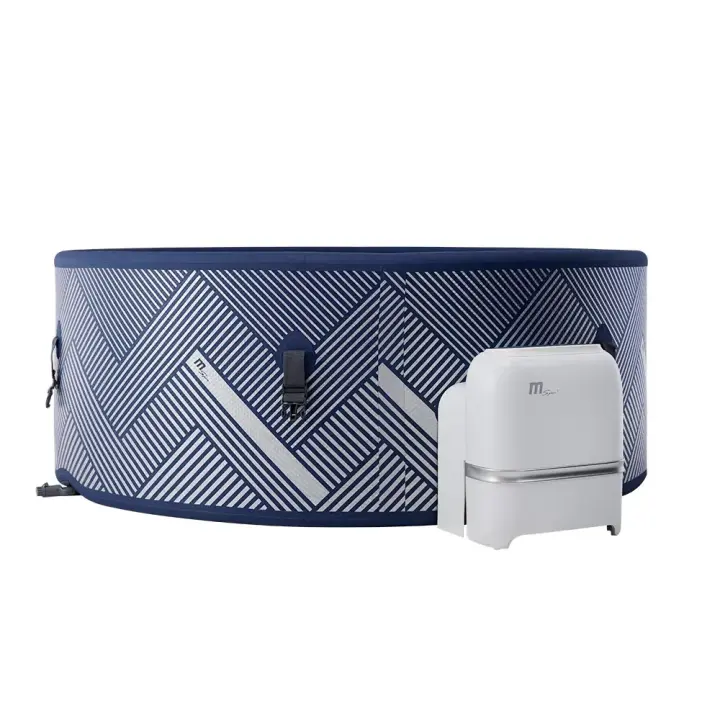 TempoStyle-MSpa Diva Naval F-NA062W (6 alojamientos) | 173 cm de diámetro | 930 litros | 138 Chorros de aire de masaje | Cubierta Térmica incluida Bañera de hidromasaje Smart Wi-Fi Semirrígido Circular - 1