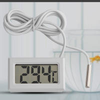 Mini Termómetro Digital LCD Con Probe Sensor De Temperatura Para Acuario Tanque De Peces Hogar Nevera Material Plástico - details 6