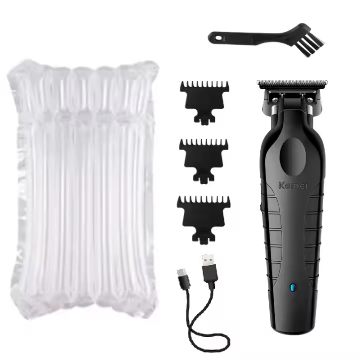 Cortador De Pelo Kemei Para Hombres Recargable Sin Cable USB Corte Cero Gaps Trimmer Máquina De Corte De Pelo KM-2299 Universal - 1