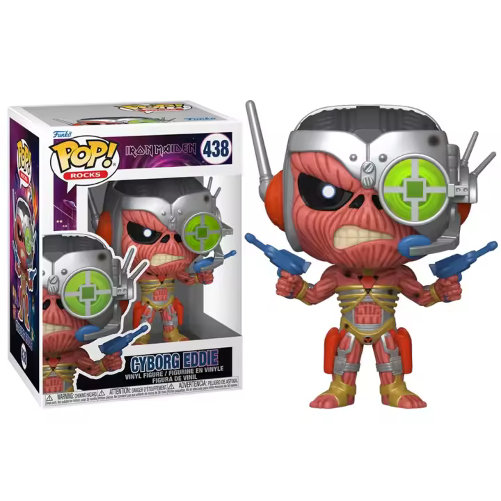 FUNKO POP! IRON MAIDEN – CYBORG EDDIE, 80487, Nº438, PRODUCTO CON LICENCIA OFICIAL - 1
