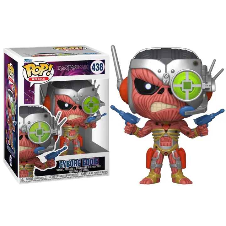 FUNKO POP! IRON MAIDEN – CYBORG EDDIE, 80487, Nº438, PRODUCTO CON LICENCIA OFICIAL - 1