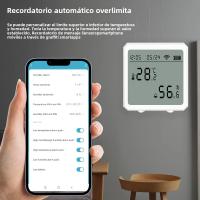 Sensor De Temperatura Y Humedad Inteligente WiFi Con Pantalla LCD Para Interior Detector De Temperatura Y Humedad Compatible Con Alexa Google - details 12