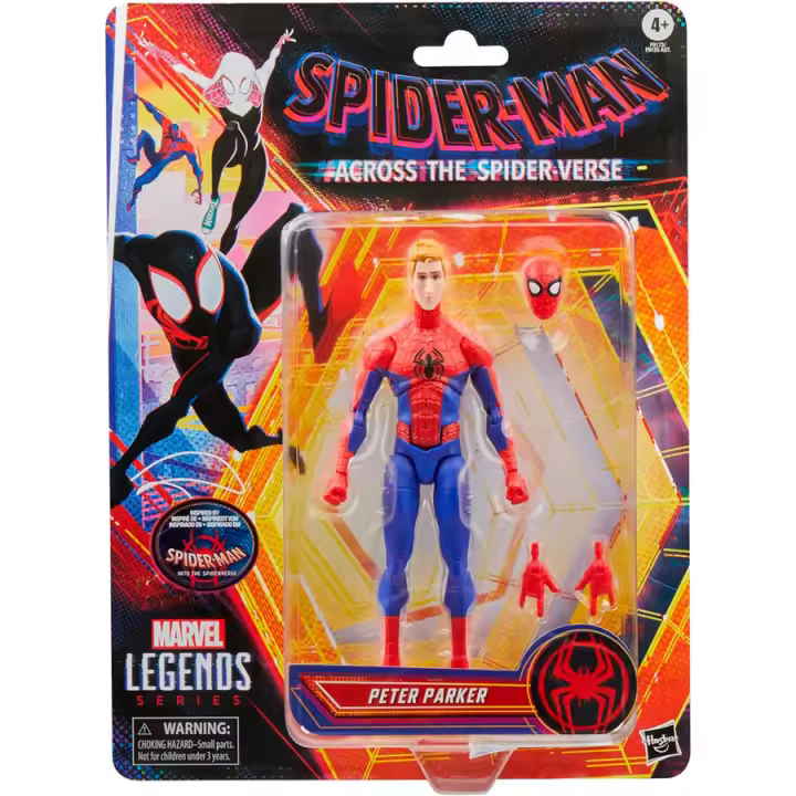 Figura Peter Parker Across The Spider-Verse Spider-Man Marvel 15cmFigura  Coleccionable - Idea de Regalo- Mercancia Oficial - Juguetes para Niños y Adultos - Movies Fans - Muñeco para Coleccionistas y Exposición - 1