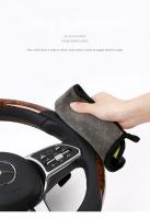 Cubierta De Volante De Cuero Microfibra Con Patrón De Madera Universal Ajuste Para 14.5-15 Pulgadas Durable Antideslizante Diseño De Venas - details 12