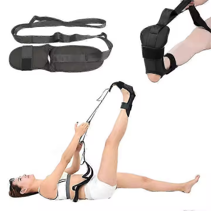 Correa de estiramiento de yoga, Correa de estiramiento de ligamento de Tobillo, Banda de estiramiento de ligamento, Camilla de pierna de fitness [JKW] - 1