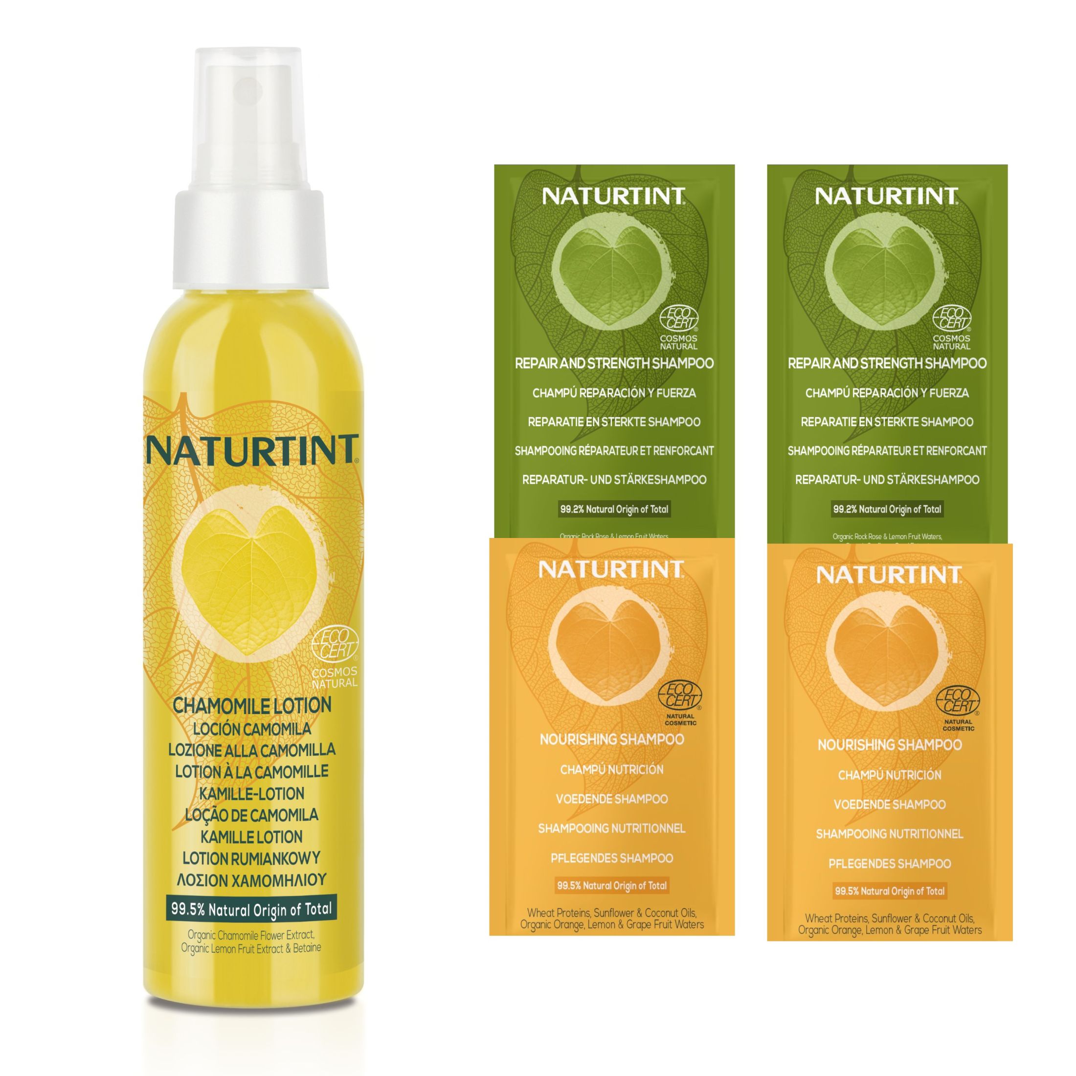 Naturtint Loción en Spray de Camomila |  Aclara Progresivamente el Cabello | Certificado ECOCERT | 99.5% Ingredientes naturales | Con Camomila, Miel y Limón | 125ml