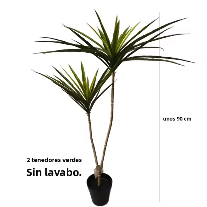 Planta Artificial De Dracaena Tropical Grande 90-120cm Potted Falsa Palma De Hojas De Plástico Para Decoración Interior Y Jardín En Casa - 1