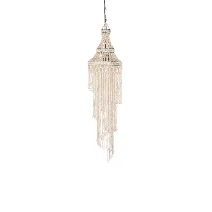 Lámpara Adda Home Techo Conchas Blancas 25x25x75 Cm - 1