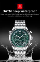 Reloj De Hombre POEDAGAR Casual Lujoso Impermeable Con Luminiscencia Cronógrafo Date Cuarzo Acero Inoxidable Deportivo Para Muñeca - details 12