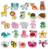 Juego De Rompecabezas De Madera Montessori Para Niños Cognición Temprana Educativo Juguete De Aprendizaje Temprano Animal Fruta Tráfico Regalos - details 12