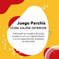 Cayro - Parchís de diseño en madera de alta calidad Cubiletes y Fichas Cuadradas - details 2