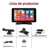 Pantalla Táctil Inteligente Universal 7 Pulgadas Android Auto CarPlay Inalámbrico Radio Multimedia Video Player FM AUX BT MirrorLink Para Coche - details 14