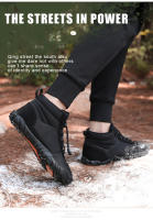 Botas De Nieve Para Hombres Y Mujeres Zapatos De Invierno Botas De Tobillo Con Cierre Elástico Lining De Pelo Completo Resistente Al Agua Para Actividades Al Aire Libre - details 3