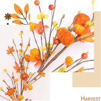 Plantas Artificiales De Calabaza Y Hojas De Maple Para Decoración De Halloween Arreglo Floral Para Sala De Estar Festivales Y Fotografía De Props - details 27