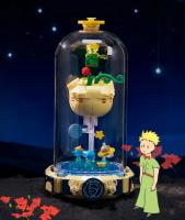 Bloques De Construcción De Sueño Eterno Rosa Le Petit Prince Con Cubierta Antipolvo Juguete De Puzzle Para Decoración De Escritorio Regalo De Cumpleaños Para Adultos - details 11