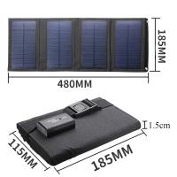 Panel Solar Plegable 70/36W 5V USB Cargador Portátil Impermeable Para Teléfono Móvil Accesorios Para Camping Potencia De Batería Portátil - details 1